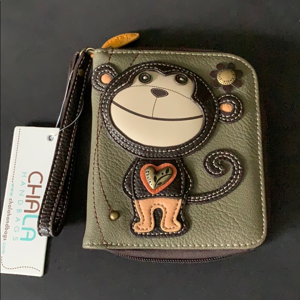 Chala Zip Around Wallet Smartie Monkey